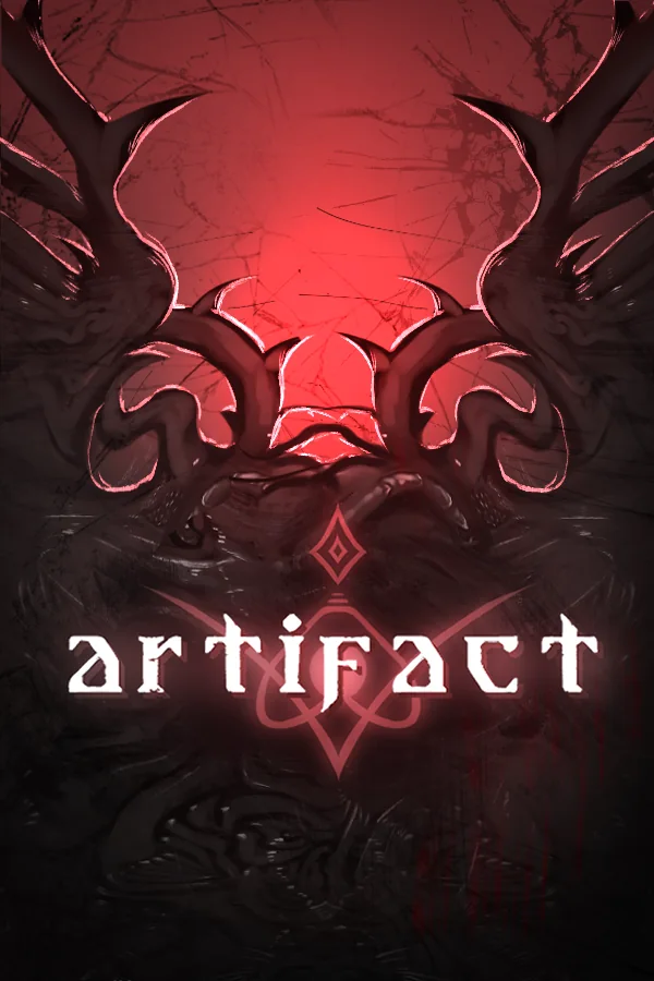 Artifact artwork with a red sky and tentacled forms